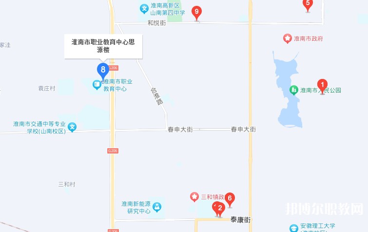 淮南經(jīng)濟技術(shù)學(xué)校地址，乘車路線