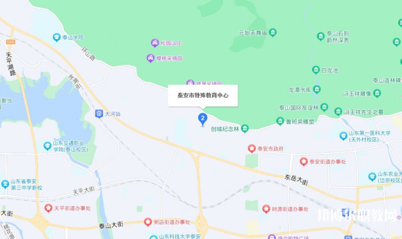 泰安市特殊教育中心地址，乘車路線