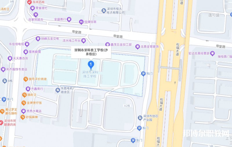 深圳市深科技工學(xué)校地址，乘車路線