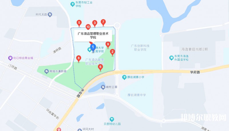 廣東酒店管理職業(yè)技術(shù)學(xué)院中職部地址，乘車路線