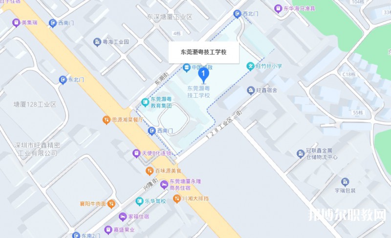 東莞市灝粵技工學(xué)校地址，乘車路線